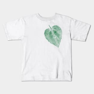 Leaf Linden Tree - Imprint Leaves Design Kids T-Shirt